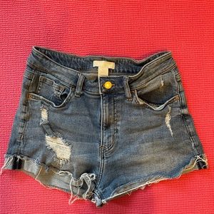 H&M Distressed Denim Cut-offs